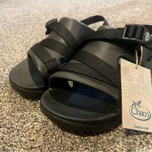 CHACO Chillos Sport Sandals Kids Size 5 Black Boys Girls Shoes Comfort New